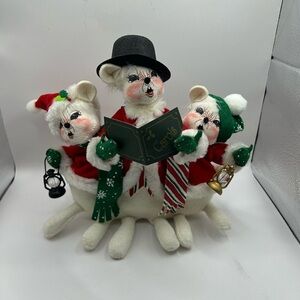 Annalee caroling mice trio 2006 Christmas